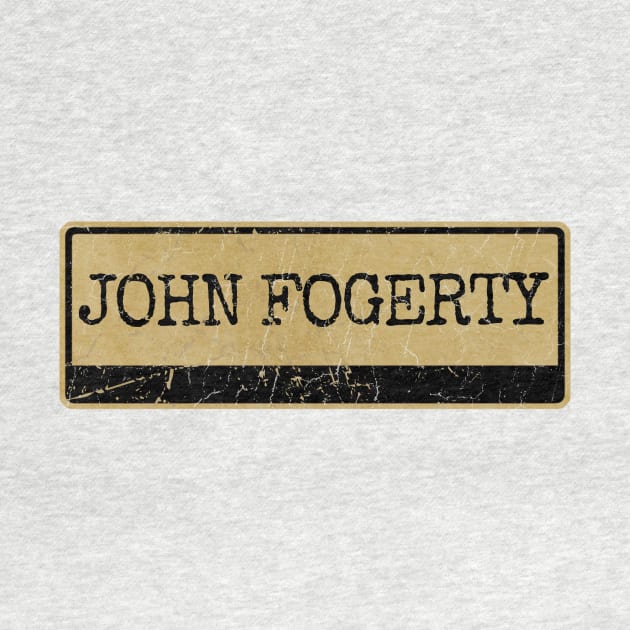 Aliska text black retro - John Fogerty by Aliska